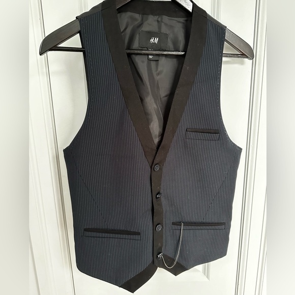 H&M navy blue waistcoat/vest - Picture 1 of 3